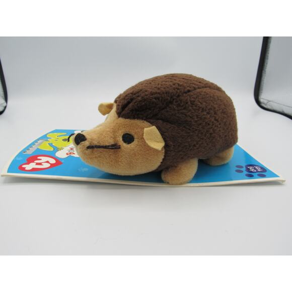 NEW Prickles the Hedgehog Bow Wow Beanies Ty 2006 Squeaker Crinkle 6 Inches - Picture 3 of 12